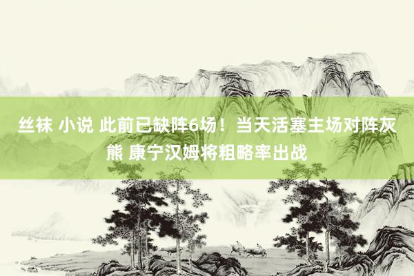 丝袜 小说 此前已缺阵6场！当天活塞主场对阵灰熊 康宁汉姆将粗略率出战