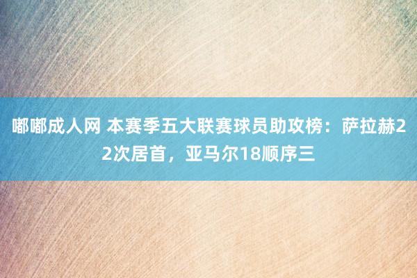 嘟嘟成人网 本赛季五大联赛球员助攻榜：萨拉赫22次居首，亚马尔18顺序三